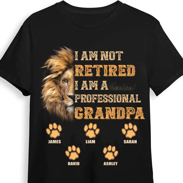 I Am Not Retired. I'm A Professional Grandpa T-shirt